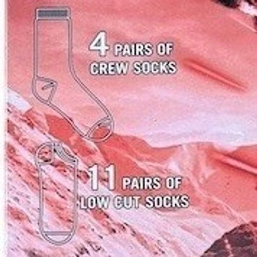 Star Wars 15 Day of Socks Advent Calendar Gift Set 15-Pack 4 crew 11 low cut NIB